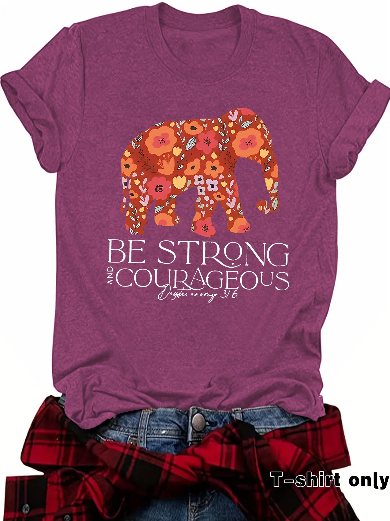 Elephant and Letter Short Sleeve